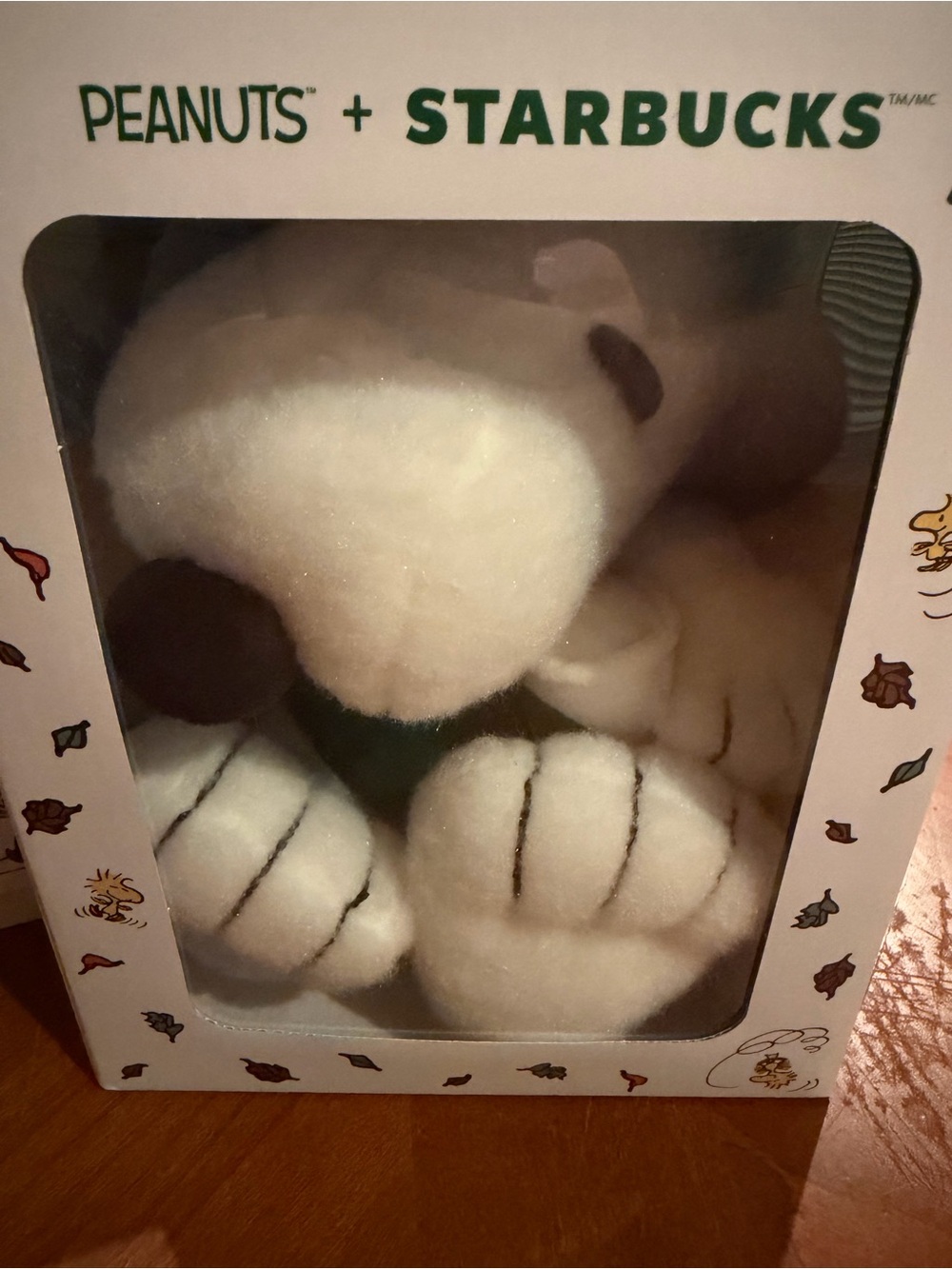 Starbucks White Snoopy Plush - Peanuts Co-Branded Collectible